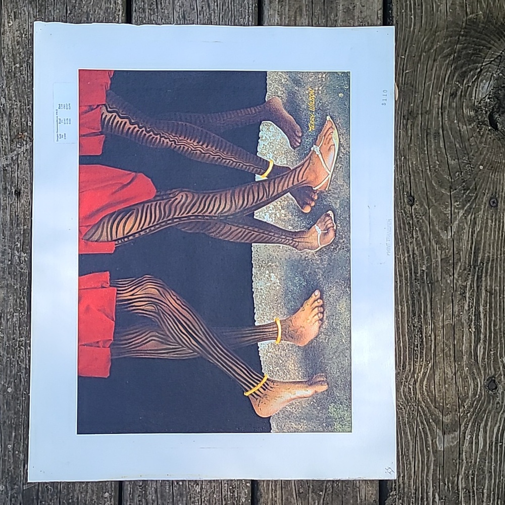 Rare Terry Wilson Folk Art on Canvas